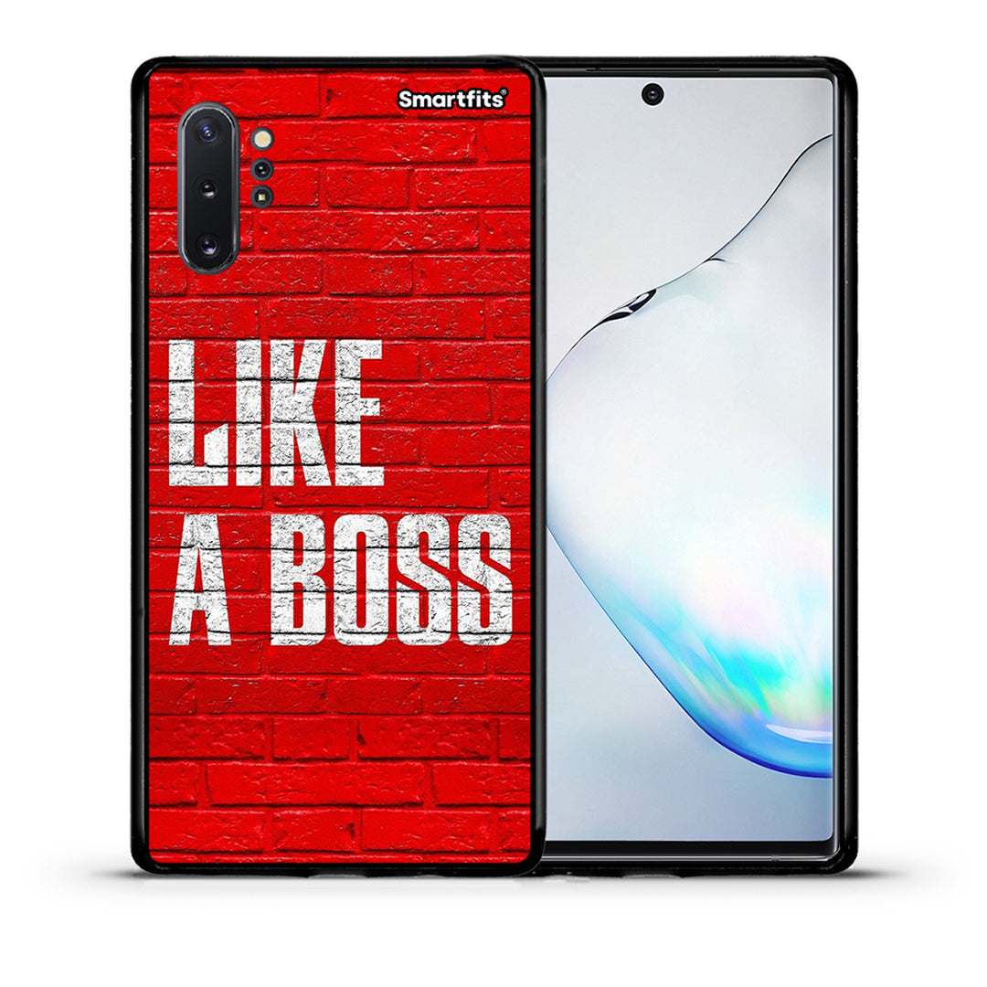 Θήκη Samsung Note 10+ Like A Boss από τη Smartfits με σχέδιο στο πίσω μέρος και μαύρο περίβλημα | Samsung Note 10+ Like A Boss case with colorful back and black bezels