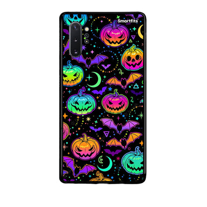 Samsung Note 10+ Neon Halloween θήκη από τη Smartfits με σχέδιο στο πίσω μέρος και μαύρο περίβλημα | Smartphone case with colorful back and black bezels by Smartfits