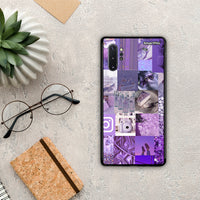 Thumbnail for Purple Aesthetic Collage - Samsung Galaxy Note 10+ θήκη