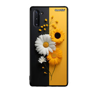 Thumbnail for Samsung Note 10 Yellow Daisies θήκη από τη Smartfits με σχέδιο στο πίσω μέρος και μαύρο περίβλημα | Smartphone case with colorful back and black bezels by Smartfits