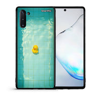 Thumbnail for Θήκη Samsung Note 10 Yellow Duck από τη Smartfits με σχέδιο στο πίσω μέρος και μαύρο περίβλημα | Samsung Note 10 Yellow Duck case with colorful back and black bezels