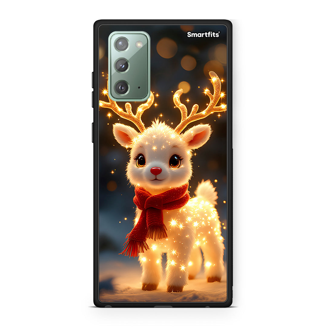Samsung Note 20 Christmas Cutie θήκη από τη Smartfits με σχέδιο στο πίσω μέρος και μαύρο περίβλημα | Smartphone case with colorful back and black bezels by Smartfits