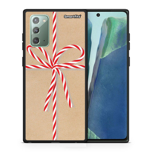Θήκη Samsung Note 20 Christmas Gift από τη Smartfits με σχέδιο στο πίσω μέρος και μαύρο περίβλημα | Samsung Note 20 Christmas Gift case with colorful back and black bezels
