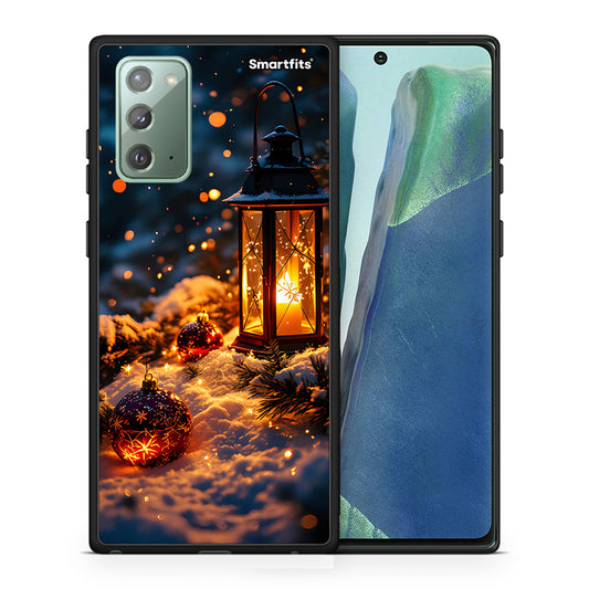 Θήκη Samsung Note 20 Christmas Ornaments από τη Smartfits με σχέδιο στο πίσω μέρος και μαύρο περίβλημα | Samsung Note 20 Christmas Ornaments case with colorful back and black bezels