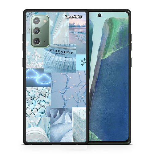 Θήκη Samsung Note 20 Ciel Aesthetic Collage από τη Smartfits με σχέδιο στο πίσω μέρος και μαύρο περίβλημα | Samsung Note 20 Ciel Aesthetic Collage case with colorful back and black bezels