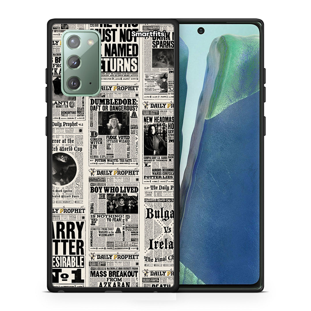 Θήκη Samsung Note 20 Harry Paper από τη Smartfits με σχέδιο στο πίσω μέρος και μαύρο περίβλημα | Samsung Note 20 Harry Paper case with colorful back and black bezels