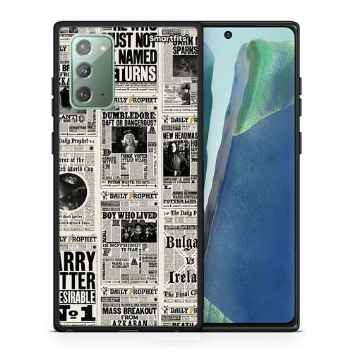 Θήκη Samsung Note 20 Harry Paper από τη Smartfits με σχέδιο στο πίσω μέρος και μαύρο περίβλημα | Samsung Note 20 Harry Paper case with colorful back and black bezels