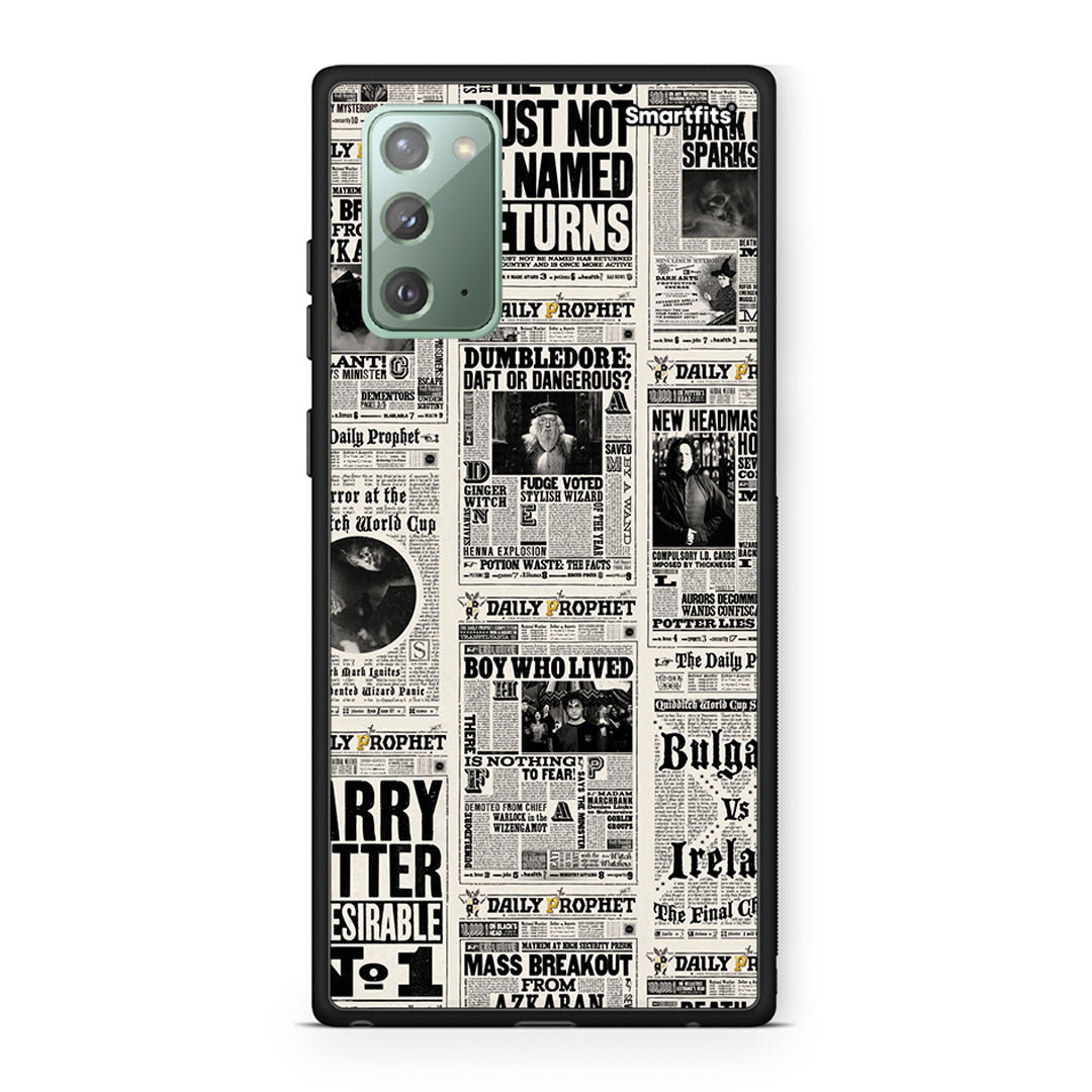 Samsung Note 20 Harry Paper θήκη από τη Smartfits με σχέδιο στο πίσω μέρος και μαύρο περίβλημα | Smartphone case with colorful back and black bezels by Smartfits