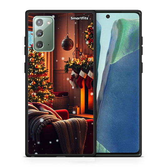 Θήκη Samsung Note 20 Home For Christmas από τη Smartfits με σχέδιο στο πίσω μέρος και μαύρο περίβλημα | Samsung Note 20 Home For Christmas case with colorful back and black bezels