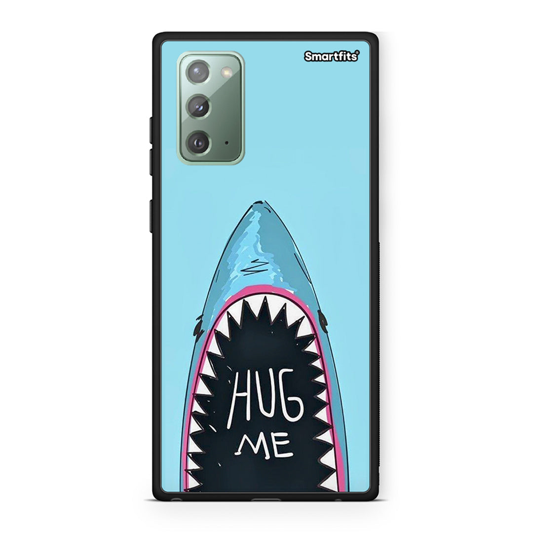 Samsung Note 20 Hug Me θήκη από τη Smartfits με σχέδιο στο πίσω μέρος και μαύρο περίβλημα | Smartphone case with colorful back and black bezels by Smartfits