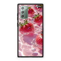 Thumbnail for Samsung Note 20 Juicy Strawberries θήκη από τη Smartfits με σχέδιο στο πίσω μέρος και μαύρο περίβλημα | Smartphone case with colorful back and black bezels by Smartfits