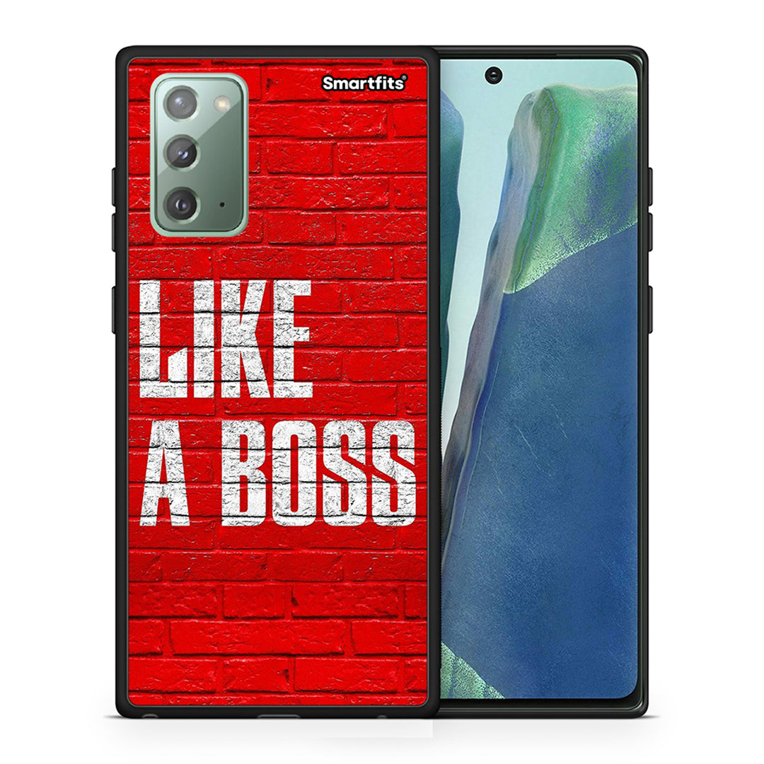 Θήκη Samsung Note 20 Like A Boss από τη Smartfits με σχέδιο στο πίσω μέρος και μαύρο περίβλημα | Samsung Note 20 Like A Boss case with colorful back and black bezels