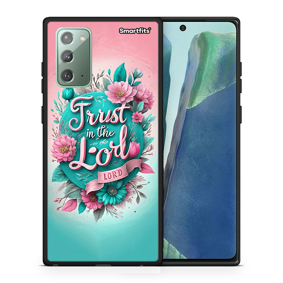 Θήκη Samsung Note 20 Lord Trust από τη Smartfits με σχέδιο στο πίσω μέρος και μαύρο περίβλημα | Samsung Note 20 Lord Trust case with colorful back and black bezels