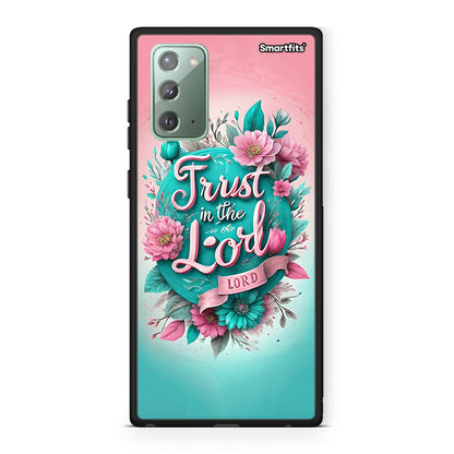 Samsung Note 20 Lord Trust θήκη από τη Smartfits με σχέδιο στο πίσω μέρος και μαύρο περίβλημα | Smartphone case with colorful back and black bezels by Smartfits