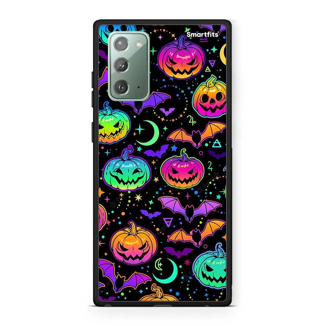 Samsung Note 20 Neon Halloween θήκη από τη Smartfits με σχέδιο στο πίσω μέρος και μαύρο περίβλημα | Smartphone case with colorful back and black bezels by Smartfits