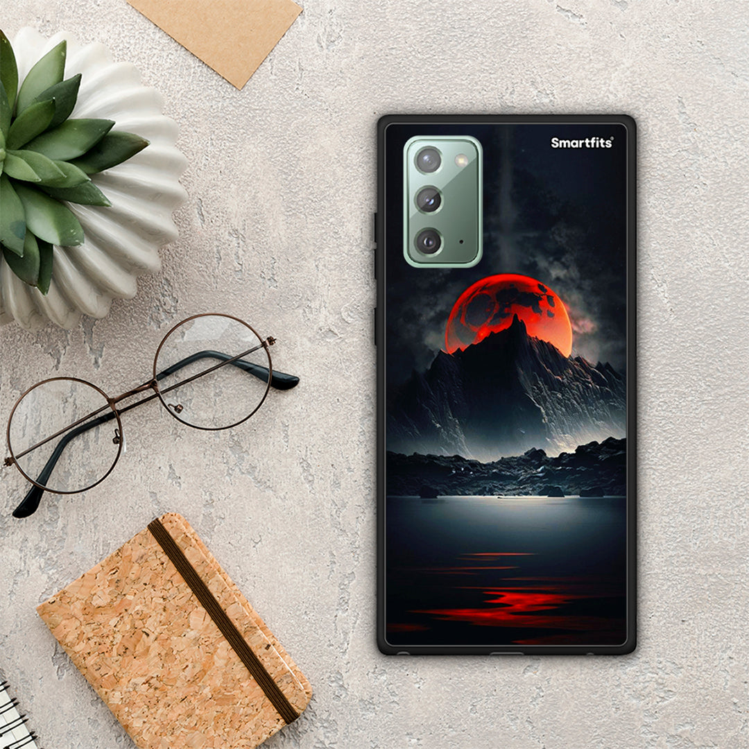 Red Full Moon - Samsung Galaxy Note 20 θήκη