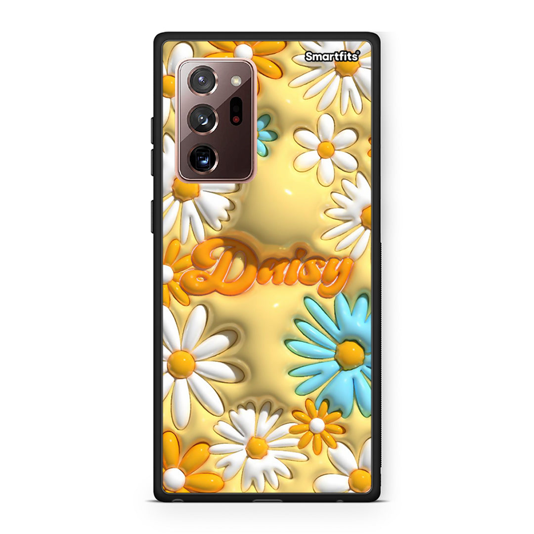 Samsung Note 20 Ultra Bubble Daisies θήκη από τη Smartfits με σχέδιο στο πίσω μέρος και μαύρο περίβλημα | Smartphone case with colorful back and black bezels by Smartfits