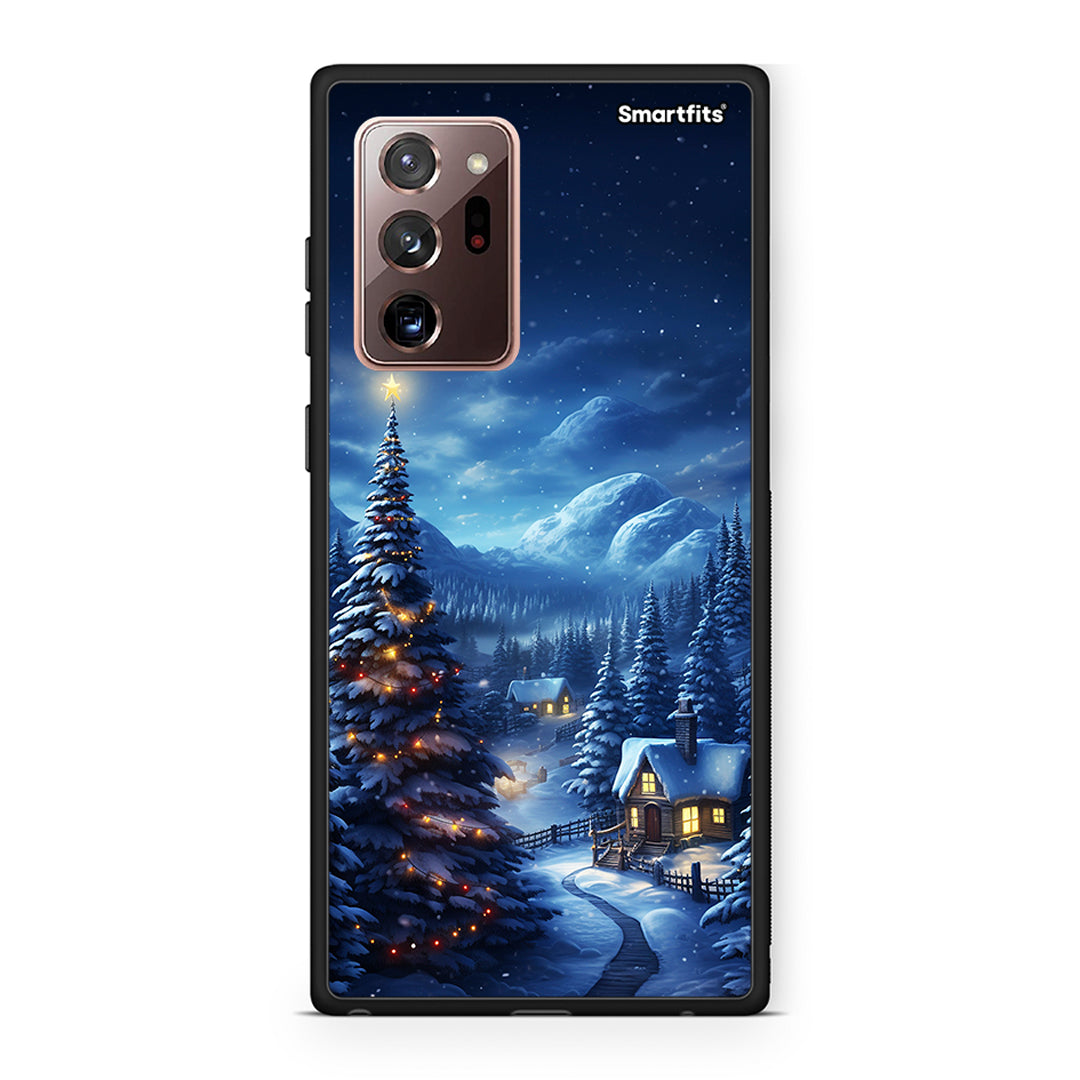 Samsung Note 20 Ultra Christmas Scenery θήκη από τη Smartfits με σχέδιο στο πίσω μέρος και μαύρο περίβλημα | Smartphone case with colorful back and black bezels by Smartfits