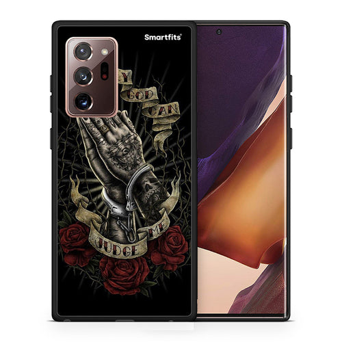 Θήκη Samsung Note 20 Ultra Judge By God από τη Smartfits με σχέδιο στο πίσω μέρος και μαύρο περίβλημα | Samsung Note 20 Ultra Judge By God case with colorful back and black bezels