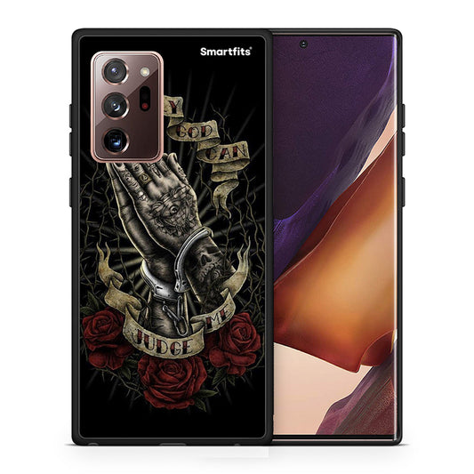 Θήκη Samsung Note 20 Ultra Judge By God από τη Smartfits με σχέδιο στο πίσω μέρος και μαύρο περίβλημα | Samsung Note 20 Ultra Judge By God case with colorful back and black bezels