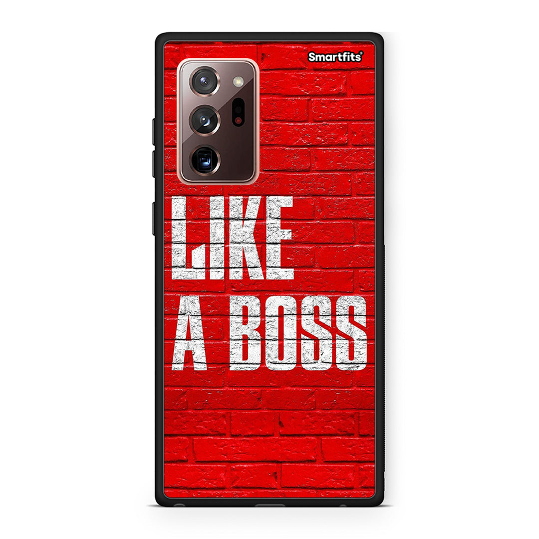 Samsung Note 20 Ultra Like A Boss θήκη από τη Smartfits με σχέδιο στο πίσω μέρος και μαύρο περίβλημα | Smartphone case with colorful back and black bezels by Smartfits