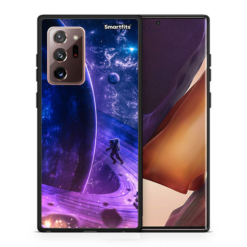 Θήκη Samsung Note 20 Ultra Lost Astronaut από τη Smartfits με σχέδιο στο πίσω μέρος και μαύρο περίβλημα | Samsung Note 20 Ultra Lost Astronaut case with colorful back and black bezels