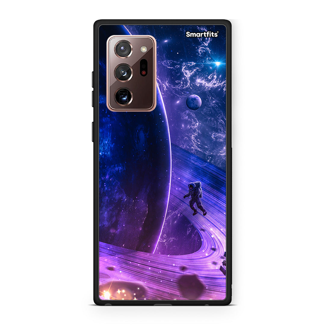 Samsung Note 20 Ultra Lost Astronaut θήκη από τη Smartfits με σχέδιο στο πίσω μέρος και μαύρο περίβλημα | Smartphone case with colorful back and black bezels by Smartfits