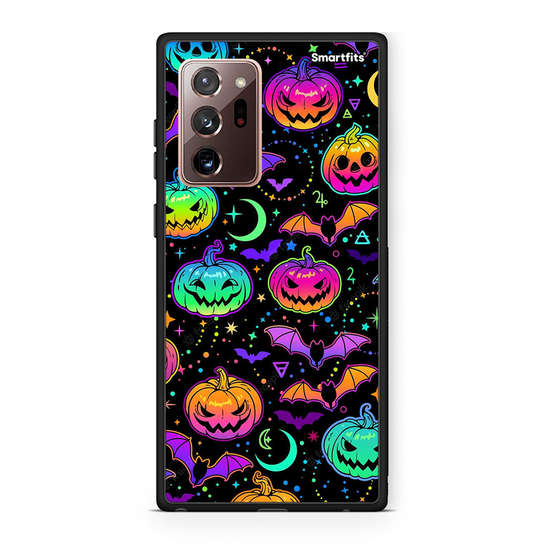 Samsung Note 20 Ultra Neon Halloween θήκη από τη Smartfits με σχέδιο στο πίσω μέρος και μαύρο περίβλημα | Smartphone case with colorful back and black bezels by Smartfits