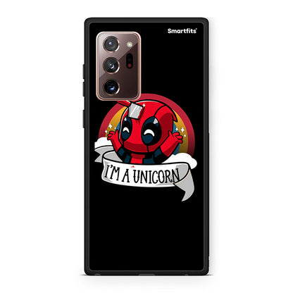 Samsung Note 20 Ultra Unicorn Deadpool θήκη από τη Smartfits με σχέδιο στο πίσω μέρος και μαύρο περίβλημα | Smartphone case with colorful back and black bezels by Smartfits