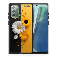 Thumbnail for Θήκη Samsung Note 20 Yellow Daisies από τη Smartfits με σχέδιο στο πίσω μέρος και μαύρο περίβλημα | Samsung Note 20 Yellow Daisies case with colorful back and black bezels