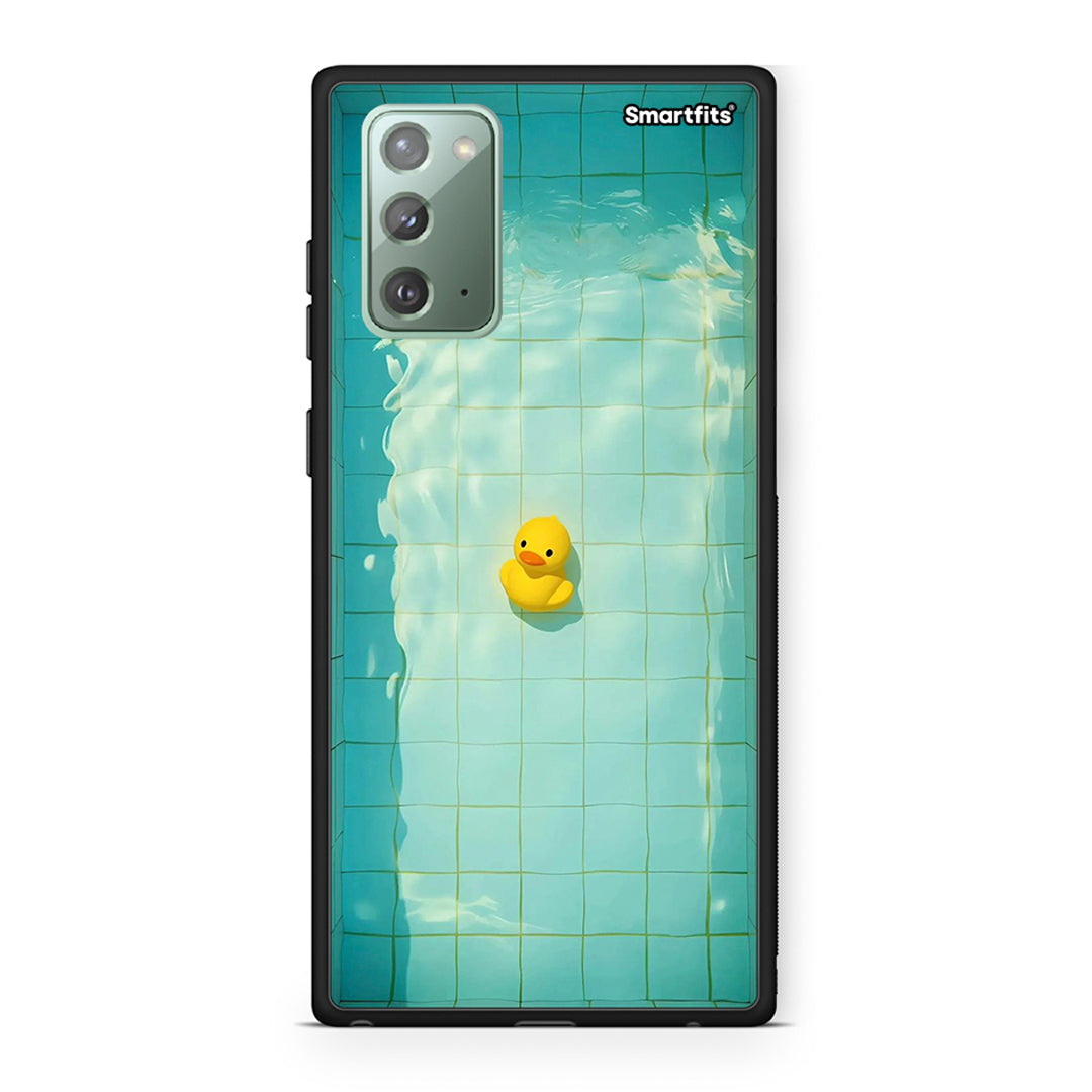 Samsung Note 20 Yellow Duck θήκη από τη Smartfits με σχέδιο στο πίσω μέρος και μαύρο περίβλημα | Smartphone case with colorful back and black bezels by Smartfits