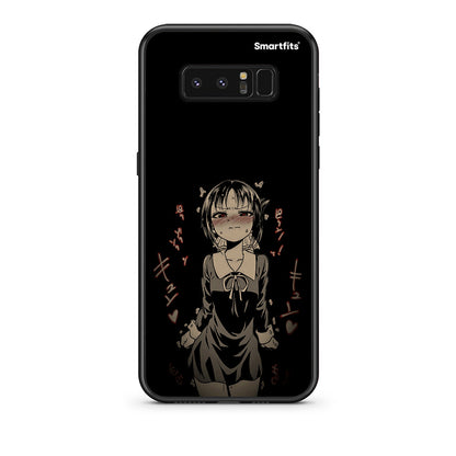 samsung note 8 Anime Girl θήκη από τη Smartfits με σχέδιο στο πίσω μέρος και μαύρο περίβλημα | Smartphone case with colorful back and black bezels by Smartfits