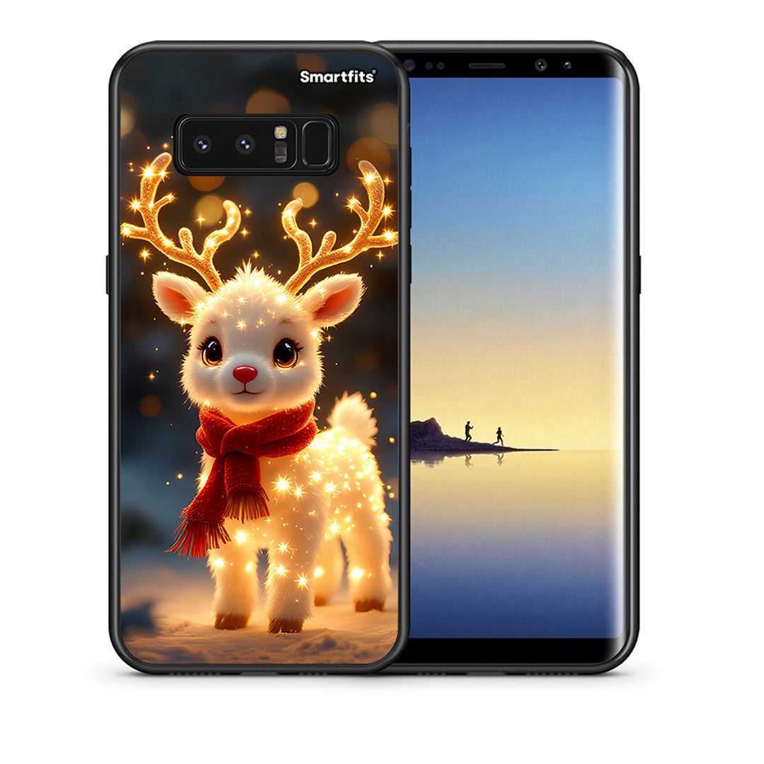 Θήκη Samsung Note 8 Christmas Cutie από τη Smartfits με σχέδιο στο πίσω μέρος και μαύρο περίβλημα | Samsung Note 8 Christmas Cutie case with colorful back and black bezels