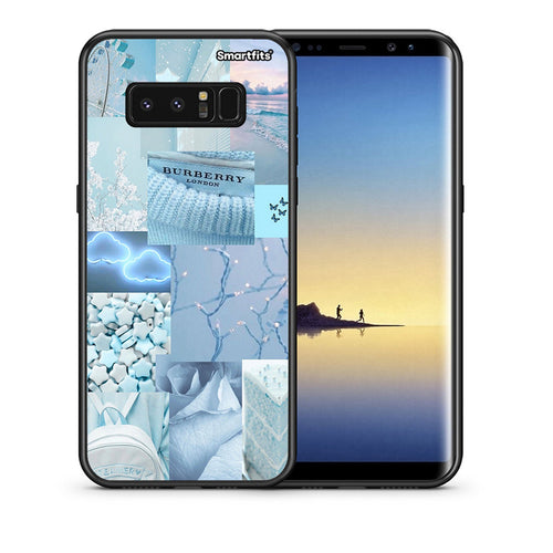 Θήκη Samsung Note 8 Ciel Aesthetic Collage από τη Smartfits με σχέδιο στο πίσω μέρος και μαύρο περίβλημα | Samsung Note 8 Ciel Aesthetic Collage case with colorful back and black bezels
