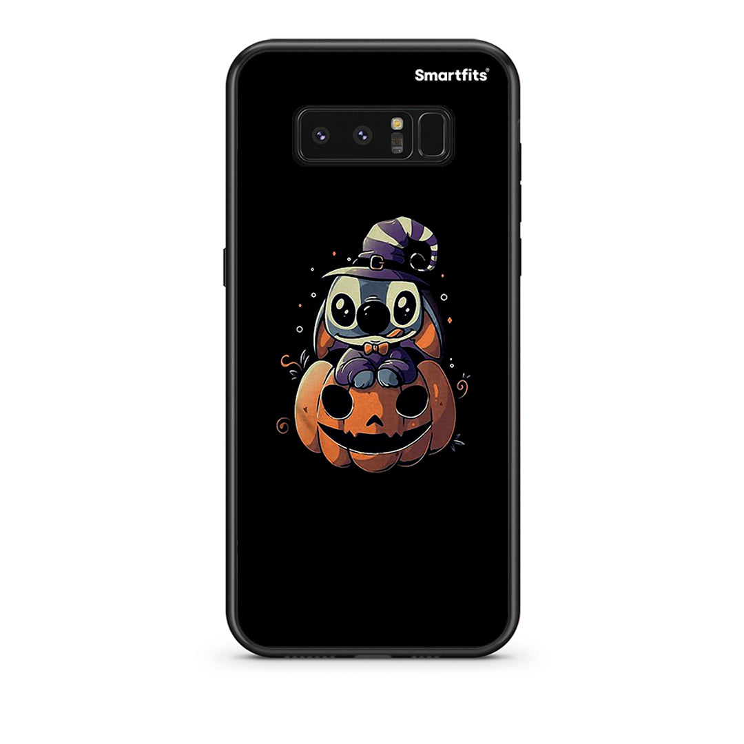 samsung note 8 Halloween Stitch θήκη από τη Smartfits με σχέδιο στο πίσω μέρος και μαύρο περίβλημα | Smartphone case with colorful back and black bezels by Smartfits