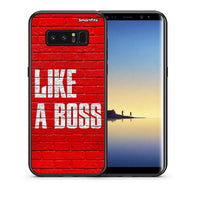 Thumbnail for Θήκη Samsung Note 8 Like A Boss από τη Smartfits με σχέδιο στο πίσω μέρος και μαύρο περίβλημα | Samsung Note 8 Like A Boss case with colorful back and black bezels