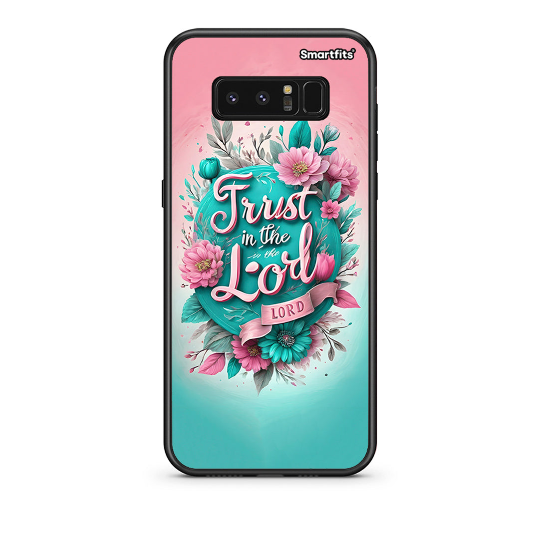 samsung note 8 Lord Trust θήκη από τη Smartfits με σχέδιο στο πίσω μέρος και μαύρο περίβλημα | Smartphone case with colorful back and black bezels by Smartfits