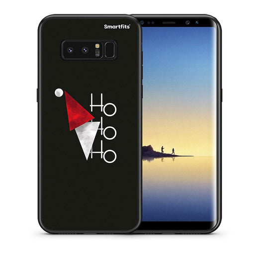 Θήκη Samsung Note 8 Minimal Christmas από τη Smartfits με σχέδιο στο πίσω μέρος και μαύρο περίβλημα | Samsung Note 8 Minimal Christmas case with colorful back and black bezels