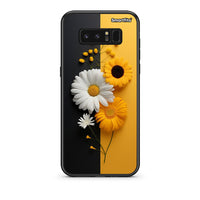 Thumbnail for samsung note 8 Yellow Daisies θήκη από τη Smartfits με σχέδιο στο πίσω μέρος και μαύρο περίβλημα | Smartphone case with colorful back and black bezels by Smartfits