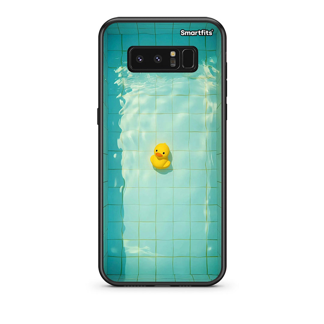 samsung note 8 Yellow Duck θήκη από τη Smartfits με σχέδιο στο πίσω μέρος και μαύρο περίβλημα | Smartphone case with colorful back and black bezels by Smartfits