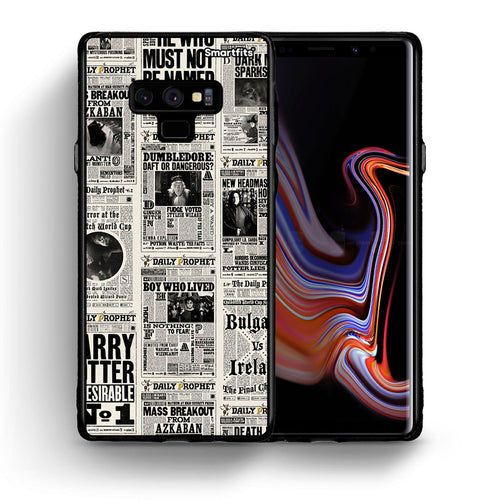 Θήκη Samsung Note 9 Harry Paper από τη Smartfits με σχέδιο στο πίσω μέρος και μαύρο περίβλημα | Samsung Note 9 Harry Paper case with colorful back and black bezels