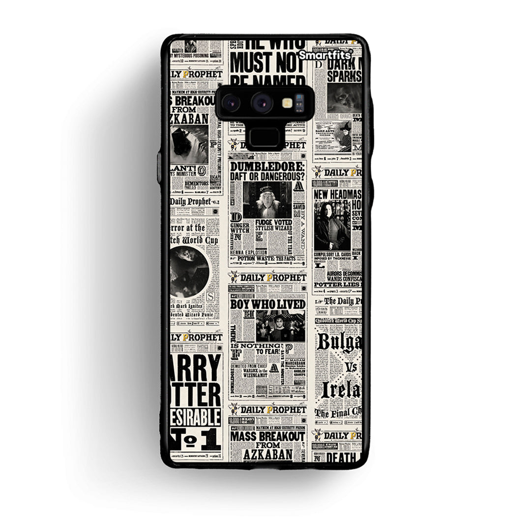 samsung note 9 Harry Paper θήκη από τη Smartfits με σχέδιο στο πίσω μέρος και μαύρο περίβλημα | Smartphone case with colorful back and black bezels by Smartfits