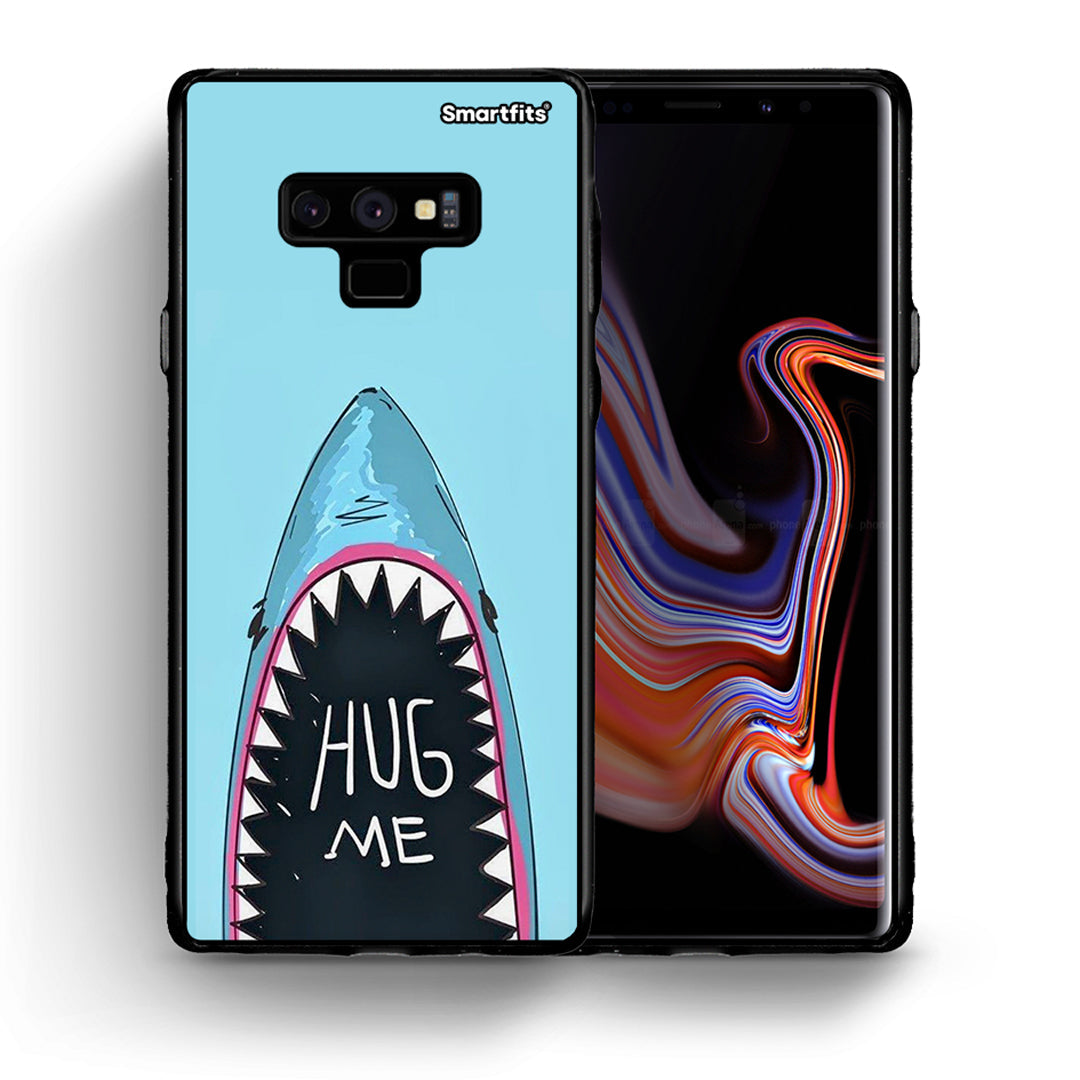 Θήκη Samsung Note 9 Hug Me από τη Smartfits με σχέδιο στο πίσω μέρος και μαύρο περίβλημα | Samsung Note 9 Hug Me case with colorful back and black bezels