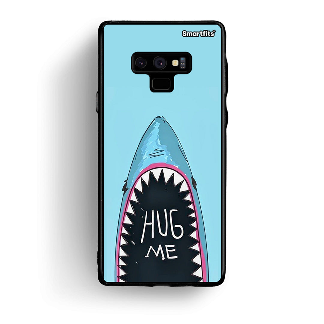 samsung note 9 Hug Me θήκη από τη Smartfits με σχέδιο στο πίσω μέρος και μαύρο περίβλημα | Smartphone case with colorful back and black bezels by Smartfits