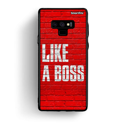samsung note 9 Like A Boss θήκη από τη Smartfits με σχέδιο στο πίσω μέρος και μαύρο περίβλημα | Smartphone case with colorful back and black bezels by Smartfits