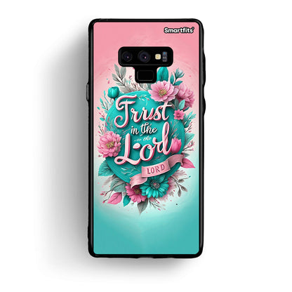 samsung note 9 Lord Trust θήκη από τη Smartfits με σχέδιο στο πίσω μέρος και μαύρο περίβλημα | Smartphone case with colorful back and black bezels by Smartfits