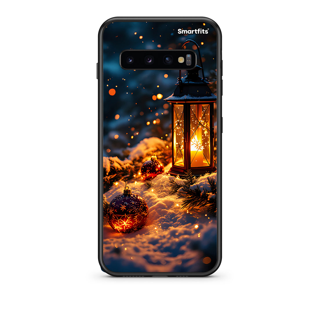 samsung s10 plus Christmas Ornaments θήκη από τη Smartfits με σχέδιο στο πίσω μέρος και μαύρο περίβλημα | Smartphone case with colorful back and black bezels by Smartfits