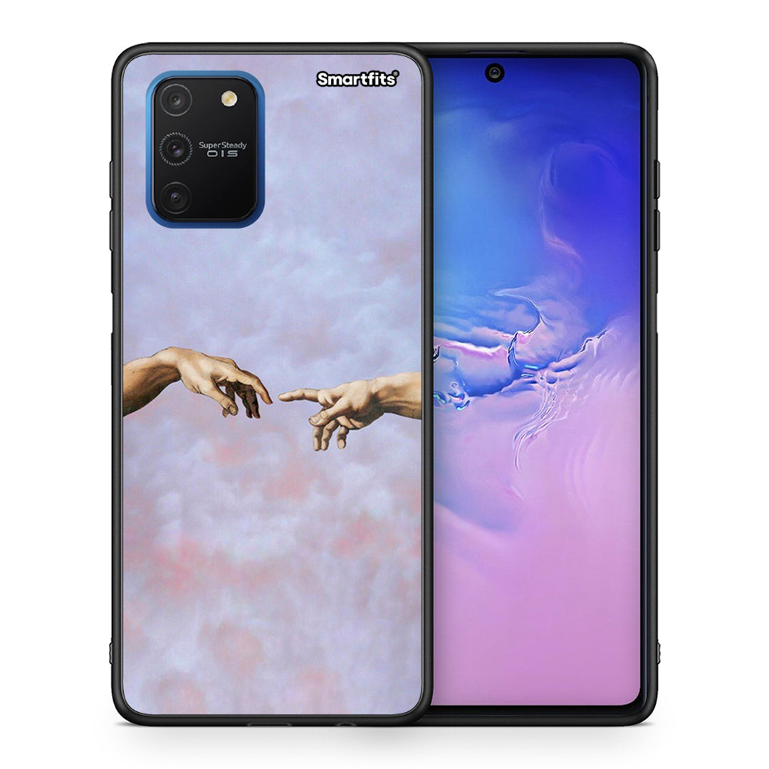 Θήκη Samsung Galaxy S10 Lite Adam Hand από τη Smartfits με σχέδιο στο πίσω μέρος και μαύρο περίβλημα | Samsung Galaxy S10 Lite Adam Hand case with colorful back and black bezels