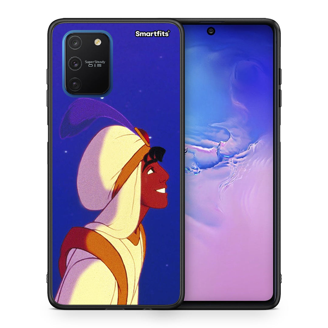 Θήκη Samsung Galaxy S10 Lite Alladin And Jasmine Love 1 από τη Smartfits με σχέδιο στο πίσω μέρος και μαύρο περίβλημα | Samsung Galaxy S10 Lite Alladin And Jasmine Love 1 case with colorful back and black bezels