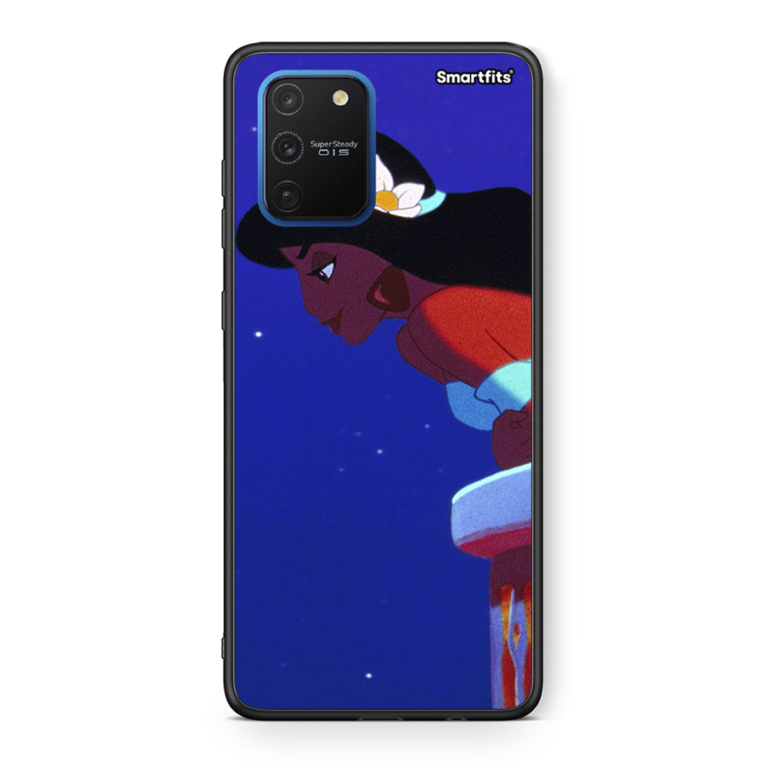 Samsung Galaxy S10 Lite Alladin And Jasmine Love 2 θήκη από τη Smartfits με σχέδιο στο πίσω μέρος και μαύρο περίβλημα | Smartphone case with colorful back and black bezels by Smartfits